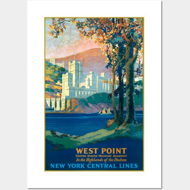 West Point Military Academy USA Vintage Poster 1920s Wall Art by vintagetreasure